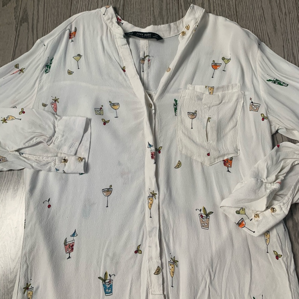Zara Printed Top🏝 - Picture 4 of 4